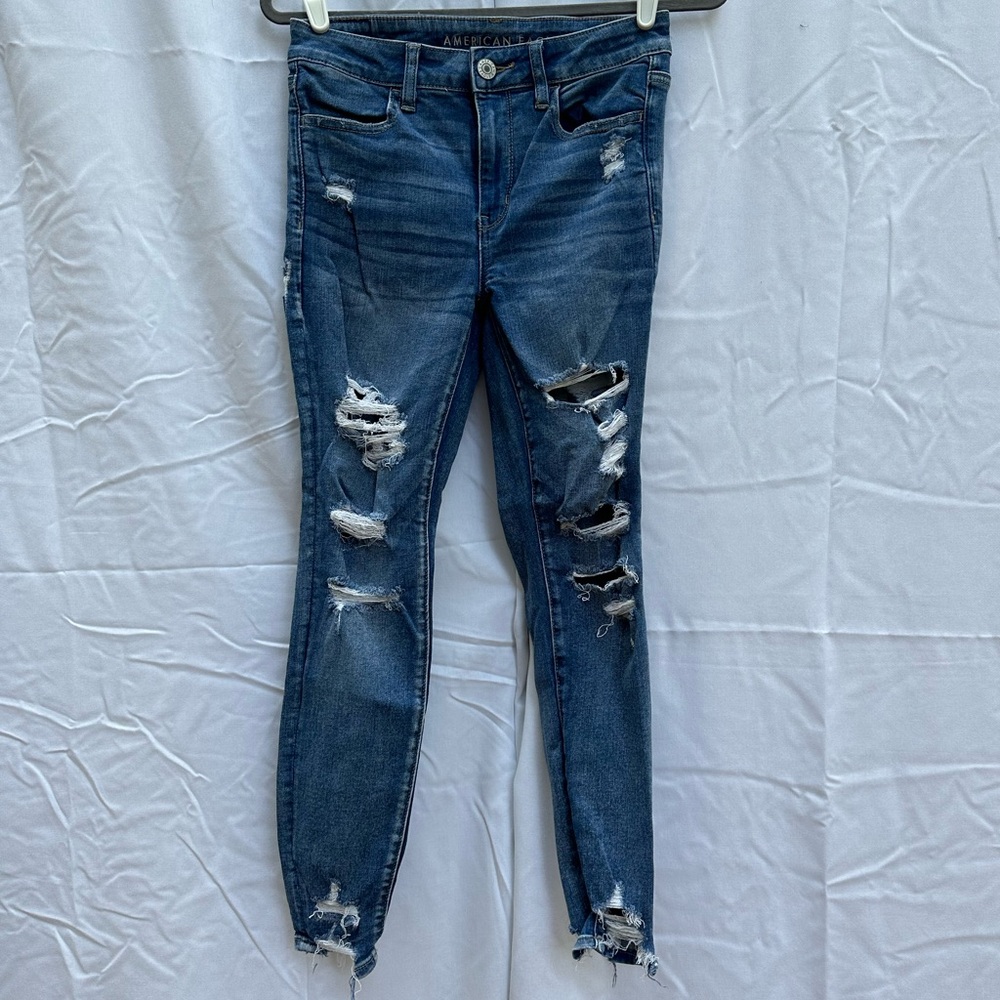 American Eagle Jeans Next Level Stretch Hi Rise Jegging Size 6 Short